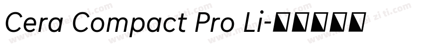 Cera Compact Pro Li字体转换